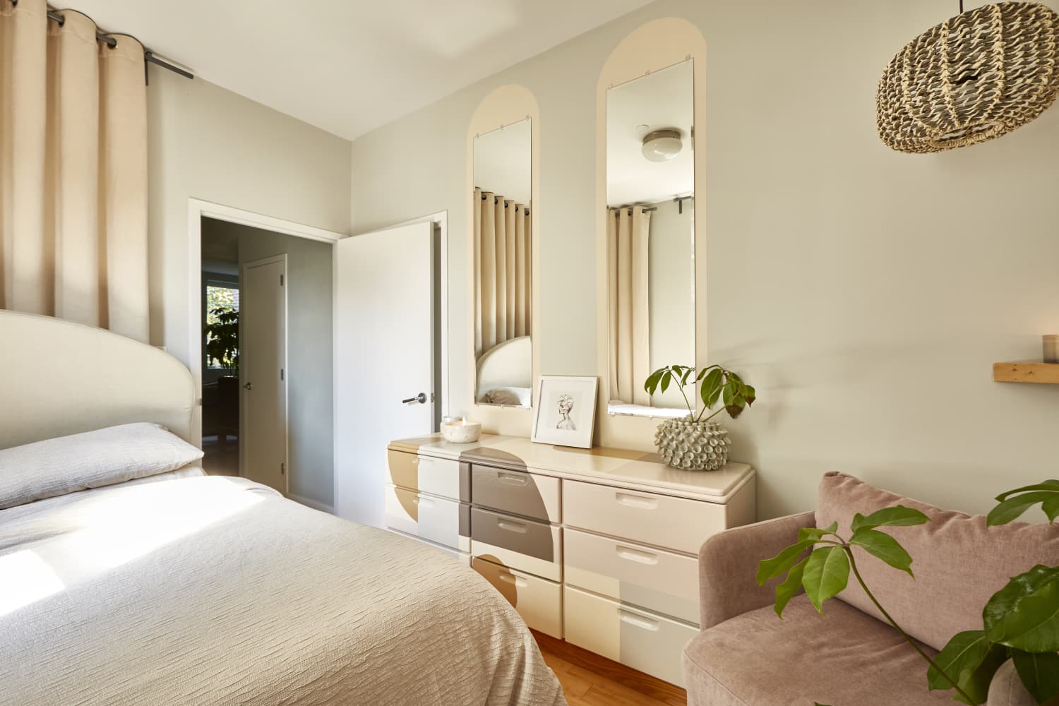 Here's Why a Dresser Is the Perfect Spot for a Painted Mural Apartment Therapy